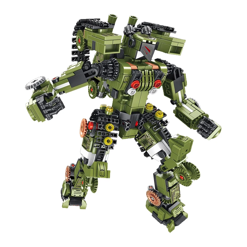 

Legoing Military Tank Toy Accessories DIY Militarys Robot Weapon Series Soldier Army Gun Model Building Blocks Children's Toys