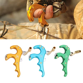 

SPG Archery 4 Finger Bow Release Aid Caliper Thumb Trigger Grip Compound Bow High Quality Lightweight And Durable