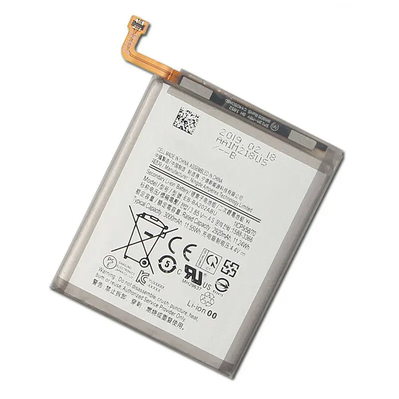Сменный аккумулятор для телефона EB-BA202ABU для samsung Galaxy A20e 4000mAh