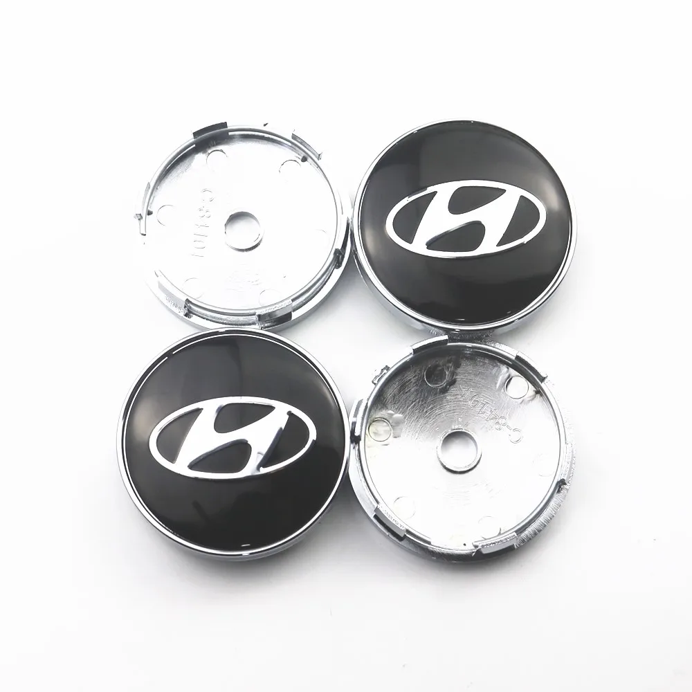 

4pcs 60mm Wheel Center Hub Caps Car Emblem Badge Logo Wheel Center Cap For Solaris ix35 i20 i30 i40 HYUNDAI Tucson CRETA Santa