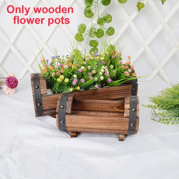 

Succulent Box Photo Props Flower Pots Planter Craft Fleshy Case Home Decoration Succulent Box Rustic Trunk