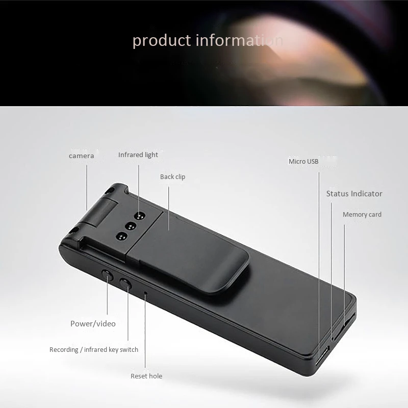 C9 Full HD 1080P Body Lapel Worn Video Camera DVR Mini DV Low Illumination Digital Pen Voice Recorder Camcorder Rotate