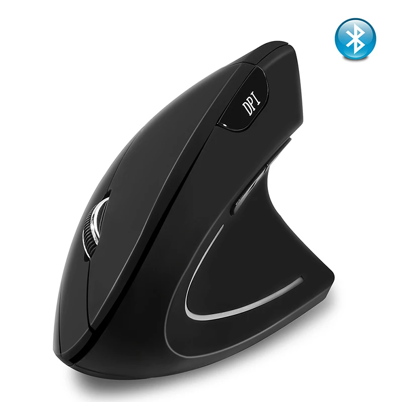 Желеобразная расческа, вертикальная мышь, Bluetooth 4,0, беспроводная мышь для ноутбука, 6 кнопок, эргономичная мышь для ПК, ноутбука, компьютера, офиса