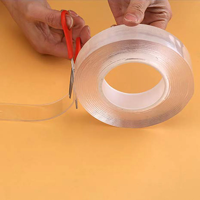 Multifunctional Double Sided Tape Mounting Double Adjesive Tape Nano Traceless Washable Adhesive Reusable Anti-Slip Gel Tape