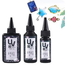 25/60/100g ultravioleta cura cola cola cola uv cola dura transparente led cura para diy jóias fazendo revestimento de fundição novo navio da gota