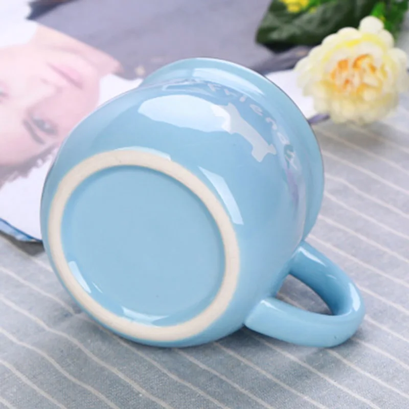 Новая Ретро творческая керамическая кружка в европейском стиле кружка для завтрака эмалированные молочные чашки милые кружки с изображением животных кофейная чашка прекрасный подарок кружка