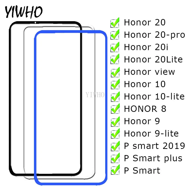 Защитное стекло для экрана Honor 9 10 Lite 20i View 20 Pro 2 шт. защитная пленка Huawei P Smart
