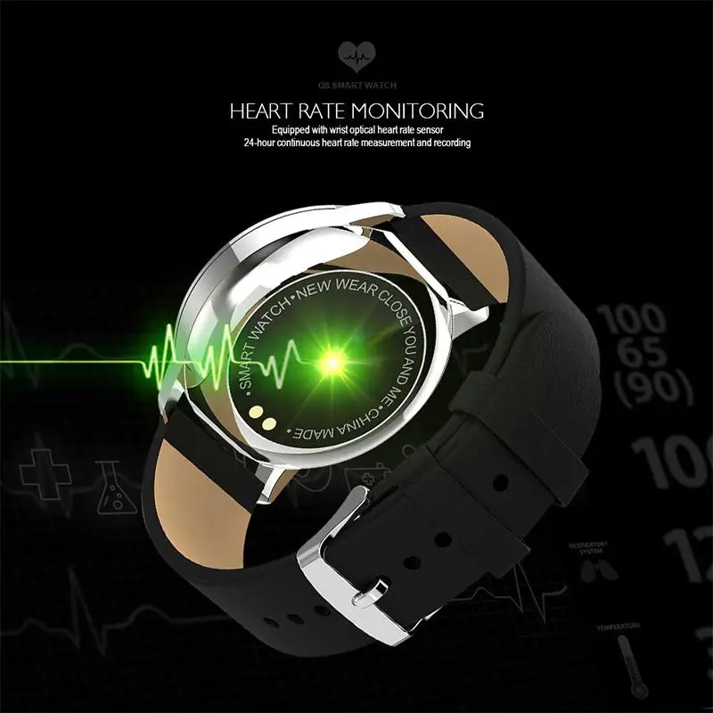 Studyset Смарт-часы OLED цветной экран Smartwatch модный фитнес-трекер монитор сердечного ритма
