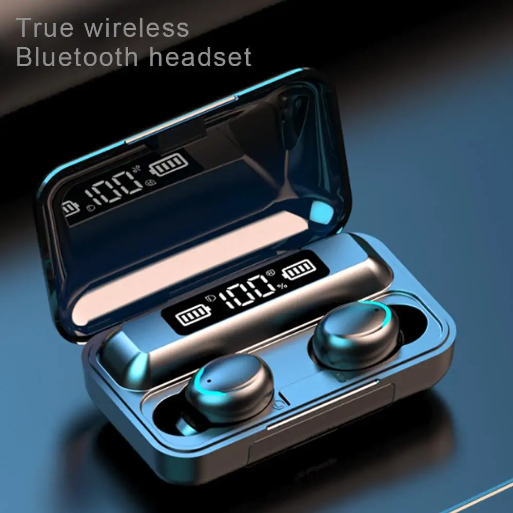 

Mini Wireless Bluetooth 5.0 Earphones Stereo LED Power Display Waterproof IPX7 Sports Headphone Earbuds with Charging Box