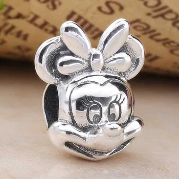 

Original Cute Mickey Portrait Beads Fit 925 Sterling Silver Bead Charm Women Pandora Bracelet Bangle Diy Jewelry