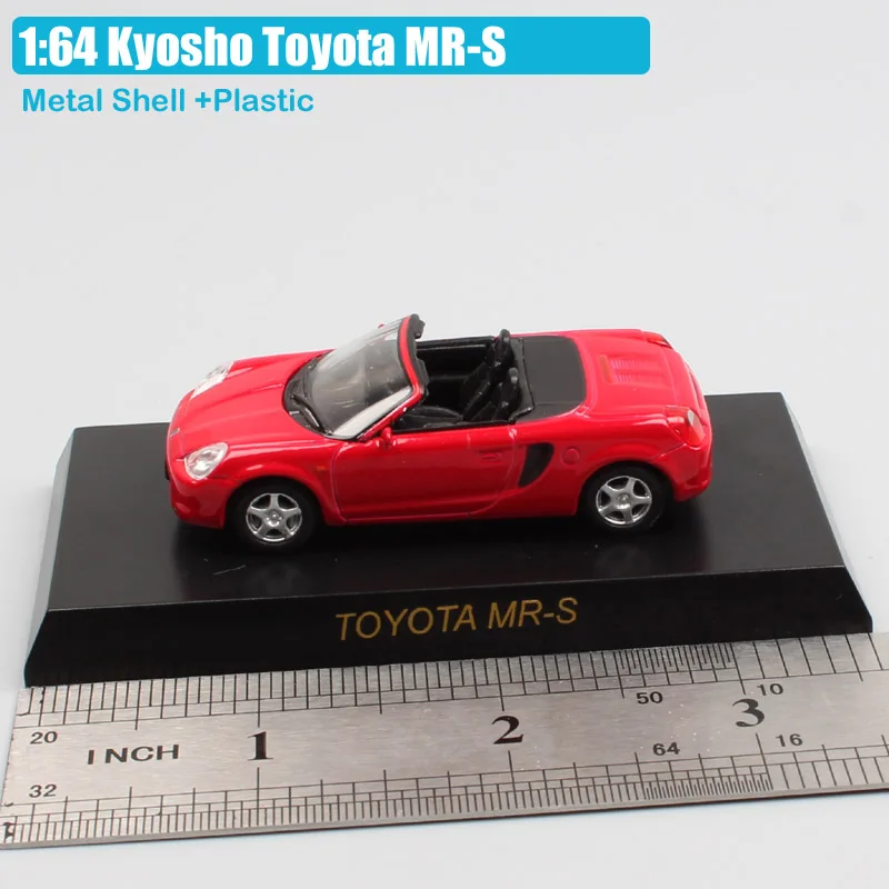 1: 64 масштаб kyosho крошечные Toyota MR-S SW20 Spyder металлические Литые под давлением миниатюрные транспортные средства автомобиль игрушка модели для маленьких мальчиков реплики микро - Цвет: Toyota MR-S