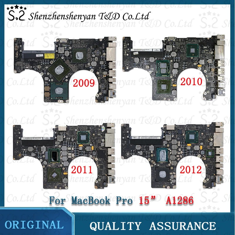 Материнская плата A1286 для MacBook Pro основная 15 дюймов 820-2523-B 820-2850-A 820-2915-B 820-3330-B 2008 2009