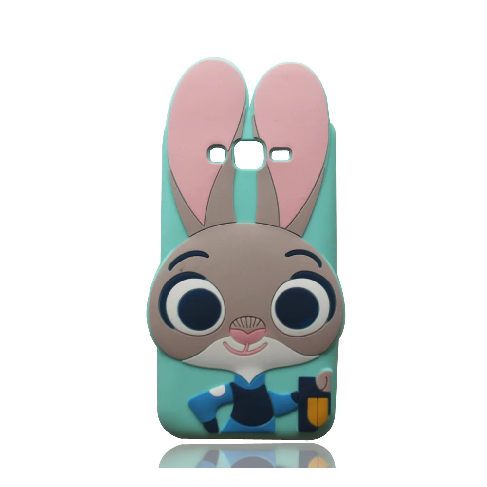Для Samsung Galaxy J1, J5, J7, A5, A7(), 3D мультяшный Мягкий силиконовый чехол, милый единорог, задняя крышка, оболочка, чехол для телефона, чехол - Цвет: Crazy Rabbit