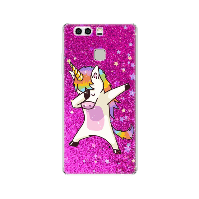 phone case for huawei P9 LITE PLUS 2016 soft tpu silicon back cover 360 full protective printing transparent coque