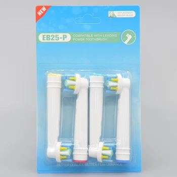 

EB25-P EB25P Floss Action Electric Toothbrush Replacement Brush Heads 1pack(4pcs)