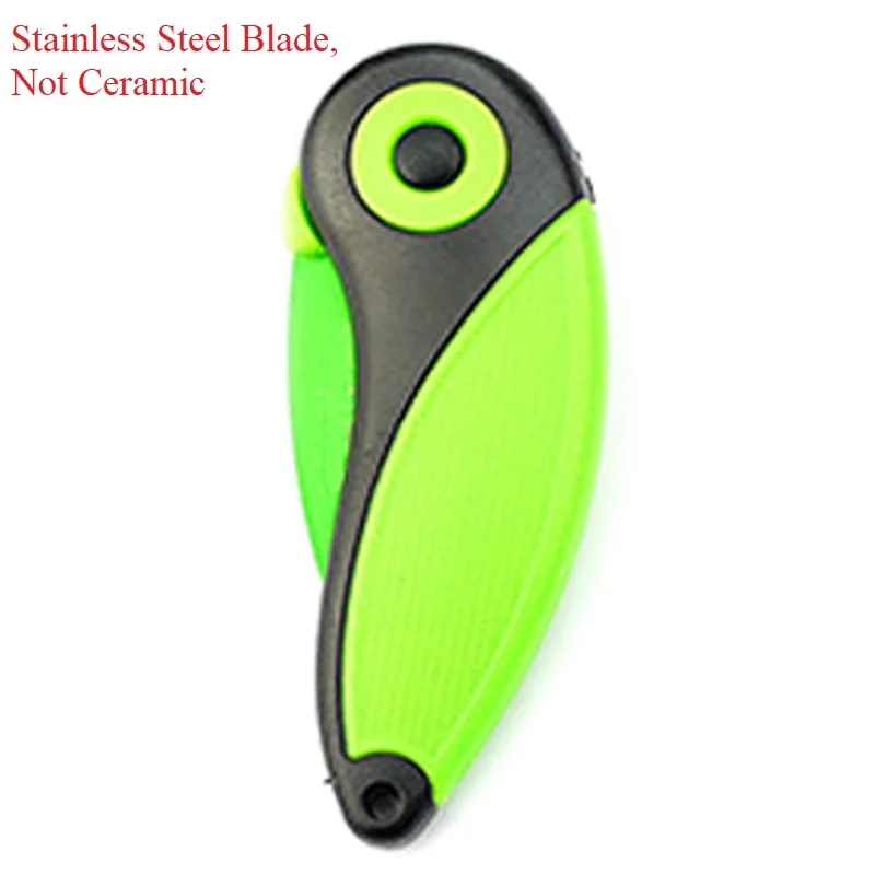 Black Green Pocket Peel Pare керамический кухонный фруктовый складной нож Овощечистка столовые приборы для пикника коробка-сумка для обеда овощной резки ломтик лагерь брелок - Цвет: Black Green