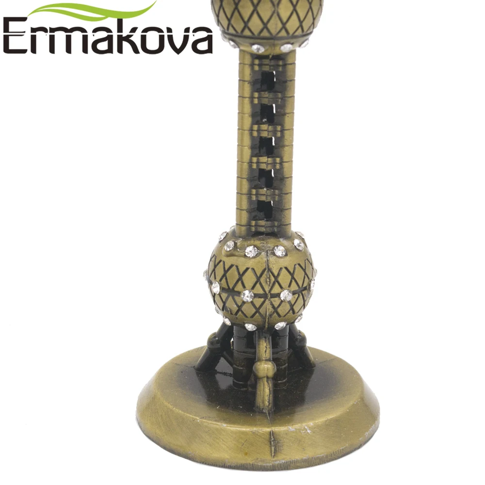 ERMAKOVA античная бронза Восточная жемчужная башня модель металлическая фигурка