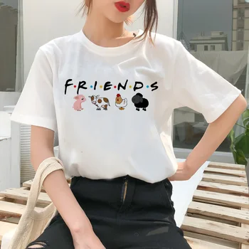 

Harajuku Ullzang Tshirt Fashion Top Tee Female Vegan Cartoon Short Sleeve women Cute shirt T Womens Small Fresh Casual TShirt