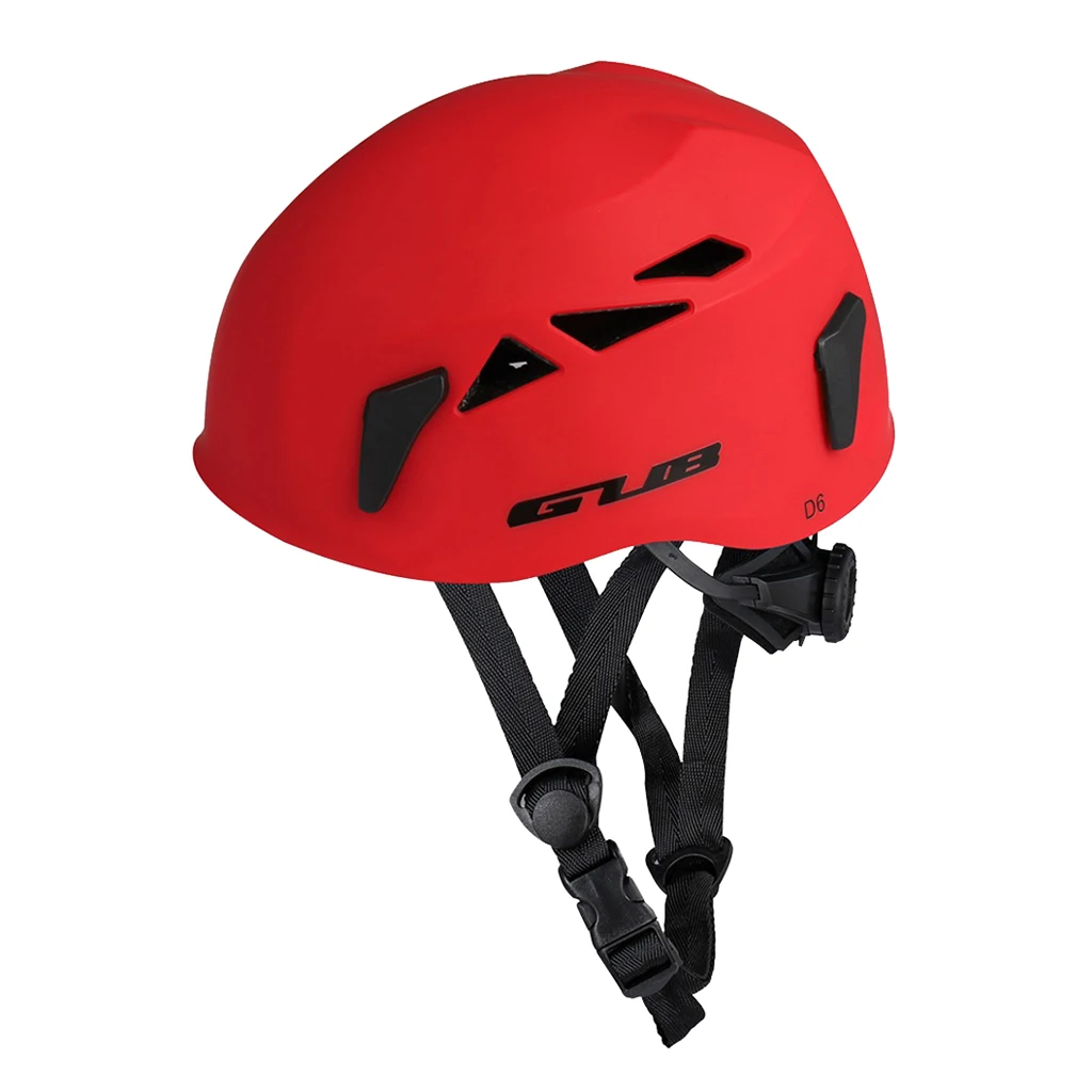 Safety Helmet Rock Climbing Tree Caving Kayaking Rappel Rescuing Hard Hat, 4 Colors Optional (Adjustable：52-62CM)
