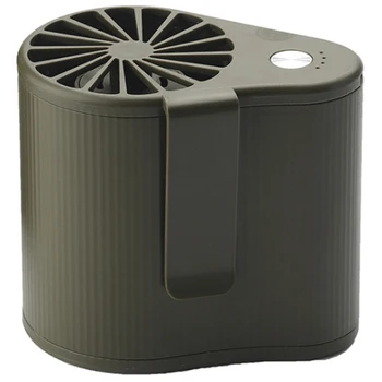 

Mini Waist Hanging Fan Super Powerful Airflow Portable Air Conditioning Suit Rechargeable Battery 3 Speed Setting Green
