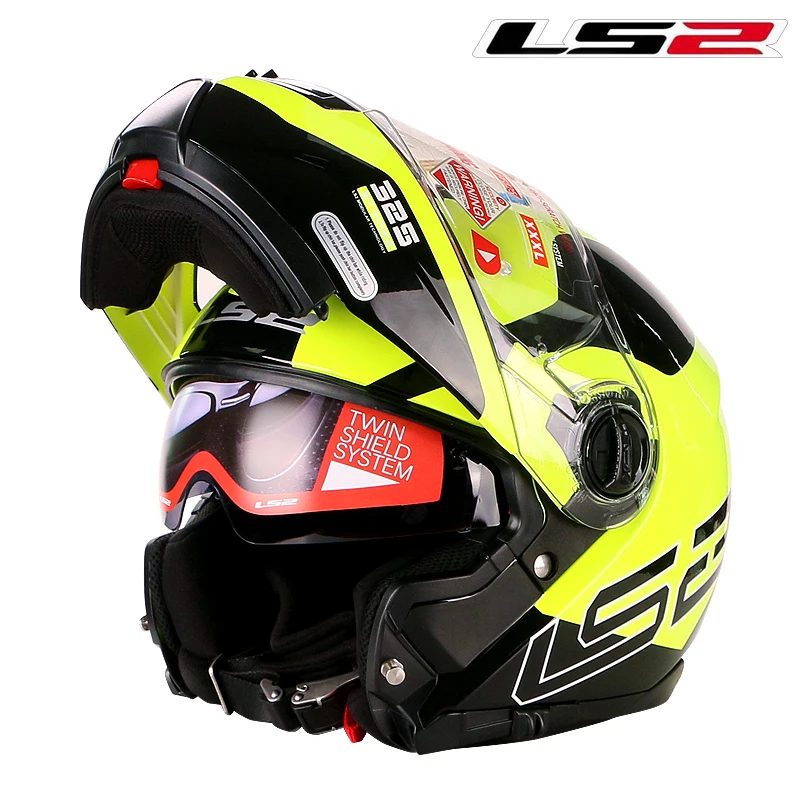 Оригинальный LS2 FF325 откидной мотоциклетный шлем модульный rbiket kask с двойным