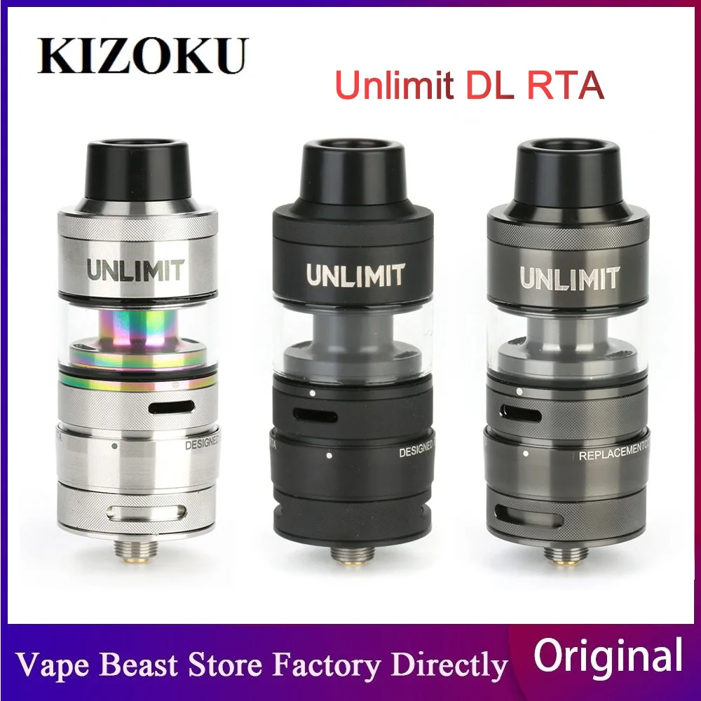 Оригинальный KIZOKU Unlimited DL RTA 3 5 мл распылитель и Postless двойная катушка колода