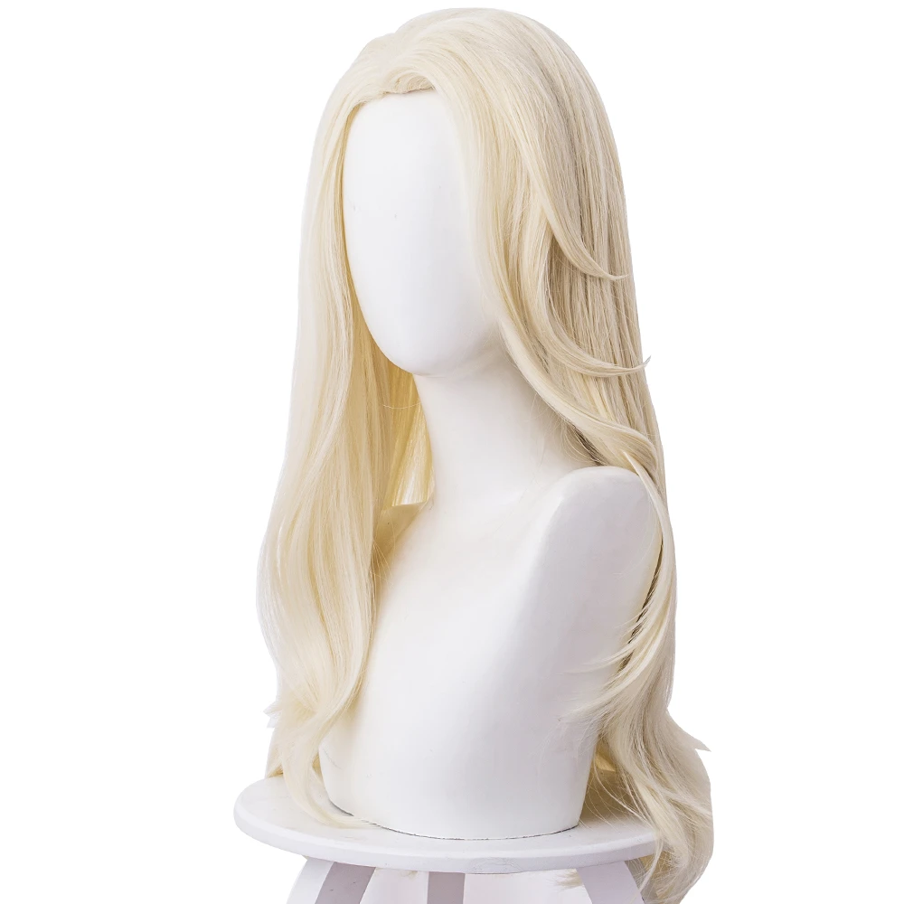 holidays costumes Fast Shipping Anime Elsa Wig Adult Princess Cosplay Elsa Wig 65cm Straight Heat Resistant Synthetic Hair Wig Halloween Party Wig womens halloween costumes