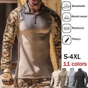 Высококачественная Мужская армейская тактическая футболка, военная Боевая футболка, футболки для пейнтбола