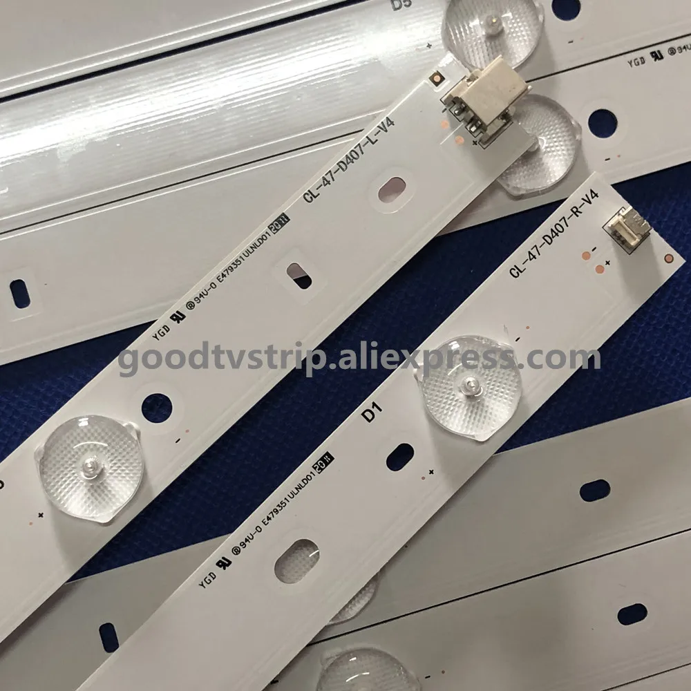 LED Backlight Strip for CL-47-D407-R-V4 CL-47-D407-L-V4 47PFH4109/88 47pfg4109 7PFL3188 47PFG4109/78 47PFL5708/F7 47PFL4398H/12 2