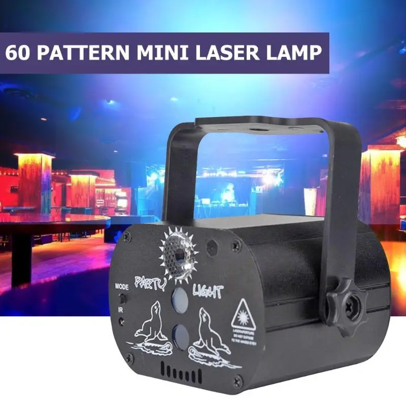 

USB Party Lighting Rechargeable Mini LED Laser Projector Light Club DJ Disco Stage Light Support Dropshipping