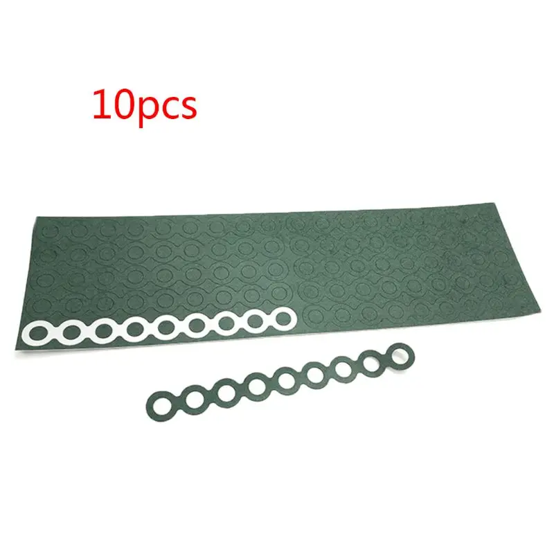 

10PCS 9x 18650 Li-ion Battery Insulation Gasket Barley Paper Battery Pack Cell Insulating Glue Patch Electrode Insulated Pads