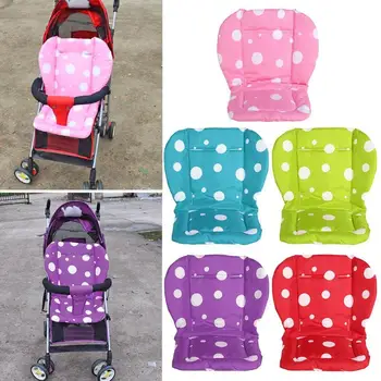 

Baby Seat Liner Thickened Dots Print Seat Cushion Car Soft Mattresses Baby Carriages Seat Cotton Pad Stroller Accessories