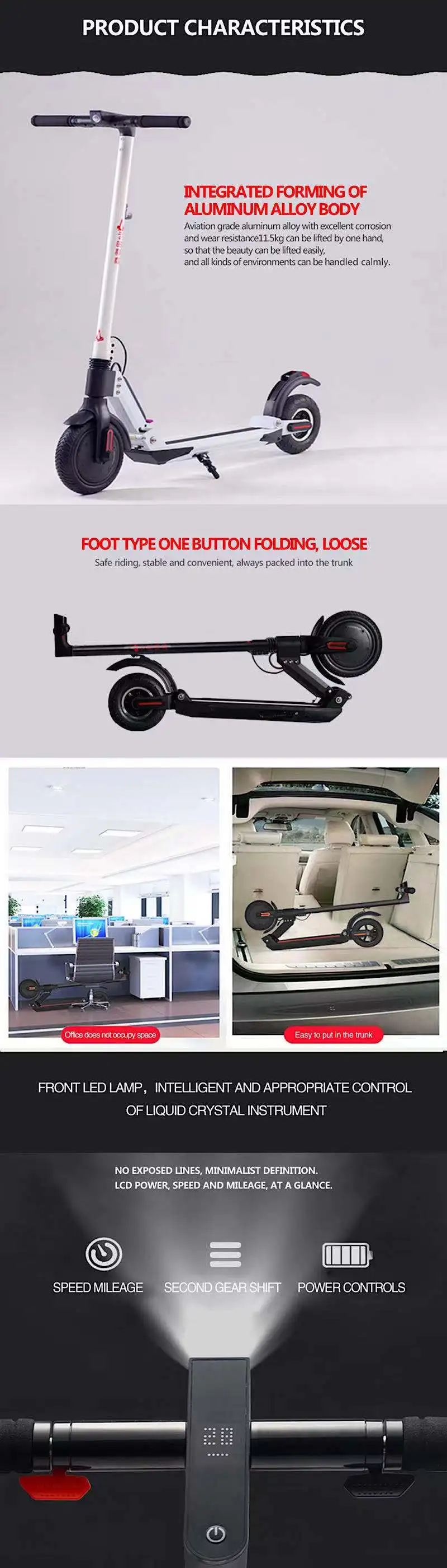 Электрический скутер m365e велосипед patinete eletricomonopattino elettrico