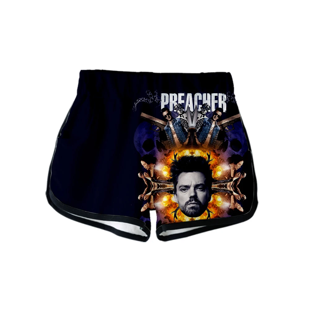 Коллекция 2019 года, телевизионная серия Preacher, сезон 4, Джесси кассиди, тюльпан, 3d принт, летние женские повседневные милые шорты для девочек