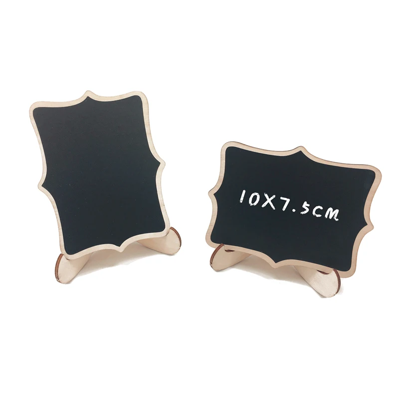 5pcs/Lot Cute Lace shape Wooden Chalkboard Blackboard Message Board Children Kids Writing Black Boards Toy