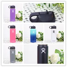 Stainless Steel Water Bottle Hydro Flask Water Bottle Vacuum Insulated Wide Mouth Travel Portable Thermal Bottle 32oz