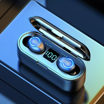 

F9-10 led 4000mAh Power Bank bluetooth 5.0 TWS Earphones Led Digital Display Wireless Stereo Sport Waterproof Earbuds