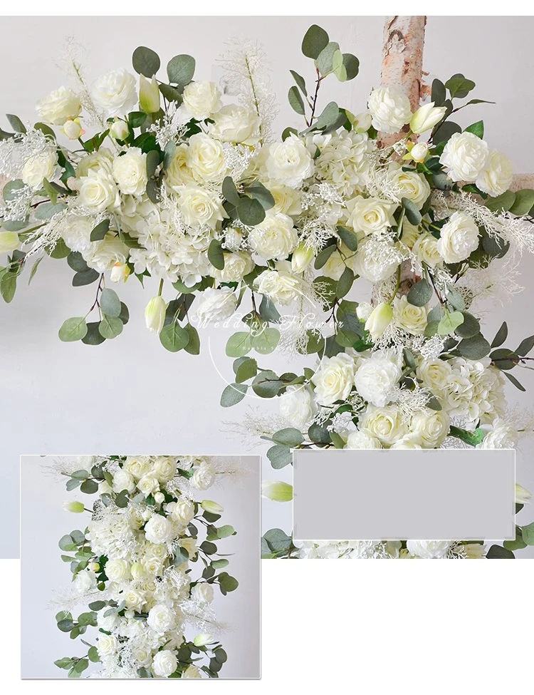 JAROWN Wedding Flowers Artificial Silk Flower Row Line Arch Floral Outdoor Lawn Wedding Bauble Decoration Fake Flower Flores Para Manualidades (20)