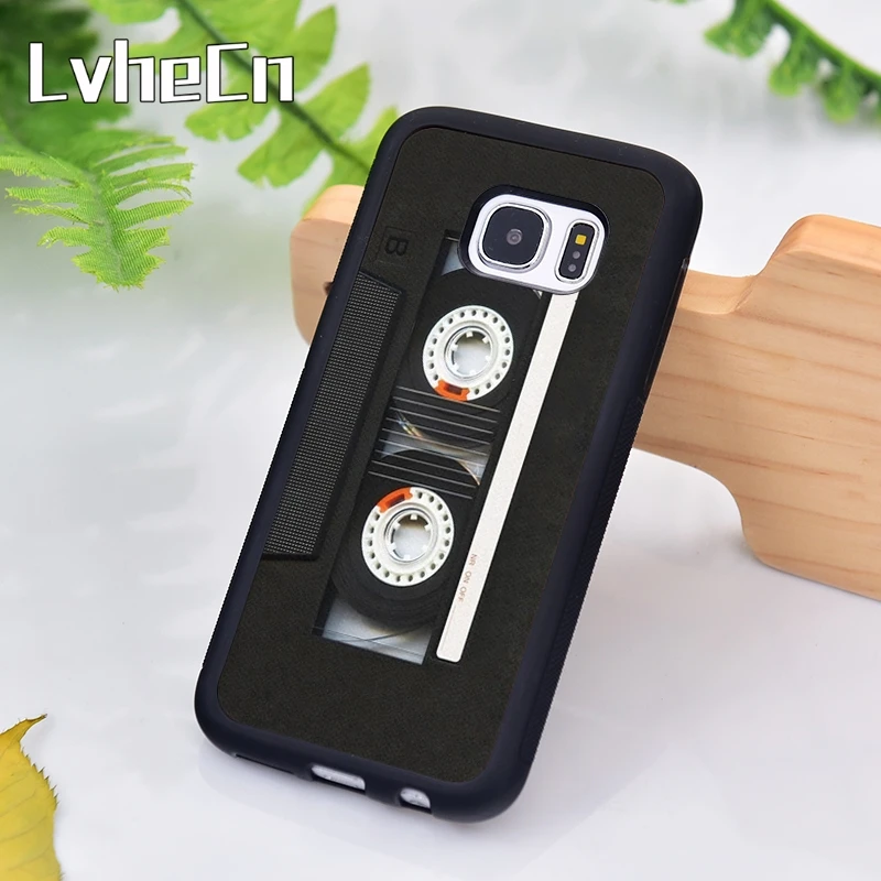 LvheCn Classic retro cassette tape Phone Case For Samsung Galaxy S9 S8 S10 Plus Lite S6 S7 Edge S5 Note 7 8 9 10 Coque |