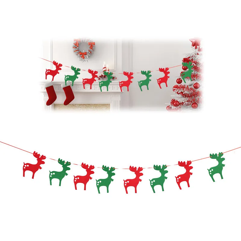 3M отличный подарок на Рождество, красочные баннер стены украшения кулон рождественские украшения для дома Noel год елочные украшения