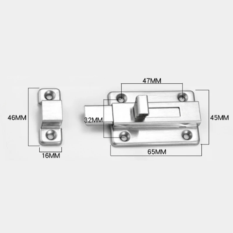 10 шт. 3 дюймов дверной замок слайд болт Нержавеющая сталь защелка дверная защелка замка Ванная комната туалет Спальня дверная петля оборудование P