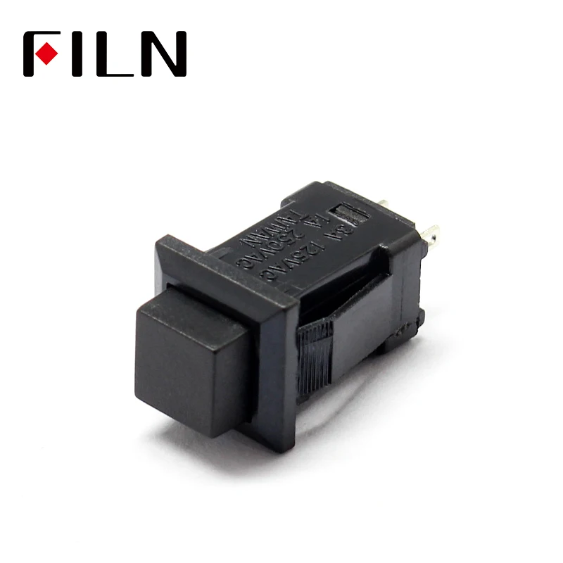 Plastic 10.5mm Square Push Button Switch For Car Modification Light Automatic Lock 250v 1A Sell At A Loss USA (6)