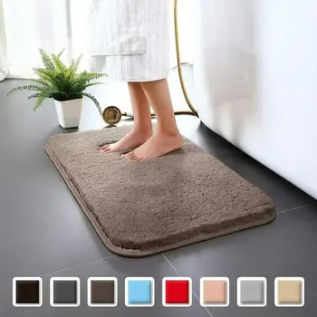 

Bathroom Carpet Anti-slip Bath Rug Coral Fleece Mats Set Outdoor Shower Room Rugs Set Mattress For Bathroom Decor