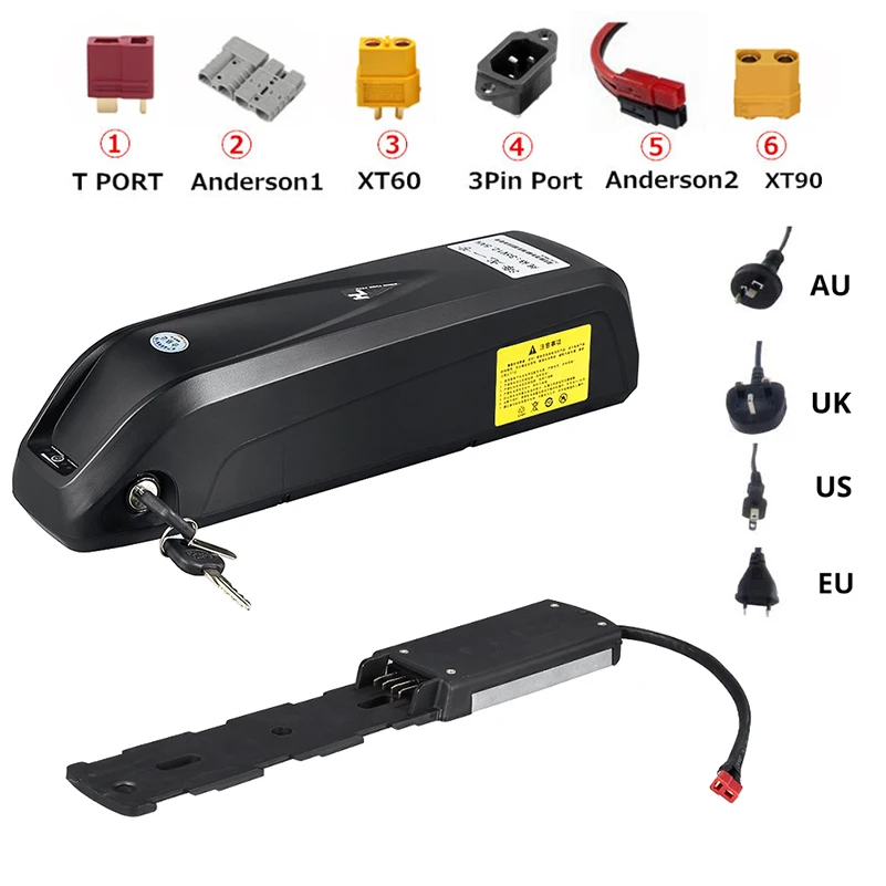 Фара для электровелосипеда в Батарея чехол 48v Батарея 12.5ah 13ah 16ah скутер Батарея 36v 13ah 15ah Хайлун LG 18650 Электрический велосипед Батарея+ Зарядное устройство