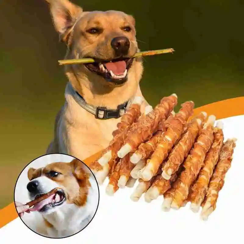 Snacks para perros pequeños y grandes, paquete de regalos con carne fresca, pollo, frutas, alimentador de perros, recompensa por dientes entrenamiento limpio