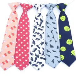 Милый детский галстук с мультяшным принтом для маленьких джентльменов, корейская мода, маленький галстук с животными, рубашка, аксессуары