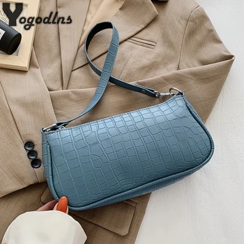 

Messenger Handbags Retro Alligator Pattern For Women Shoulder Bags New Luxury PU Leather Female Casual Crossbody Bag Purse Bolsa