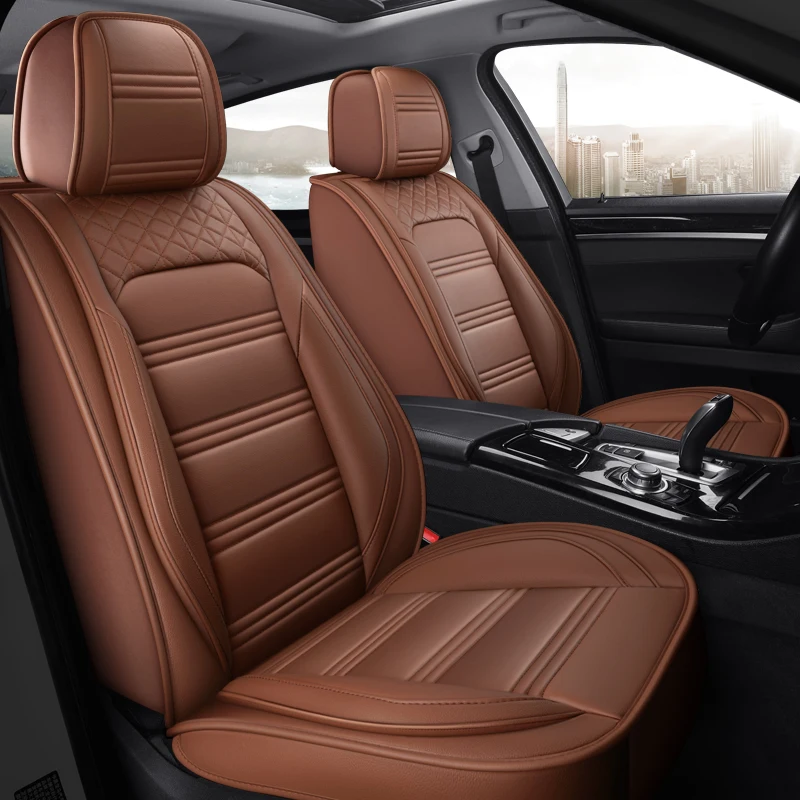 

Full Coverage Eco-leather auto seats covers PU Leather Car Seat Covers for Clio logan renault sandero fluence megane laguna lati