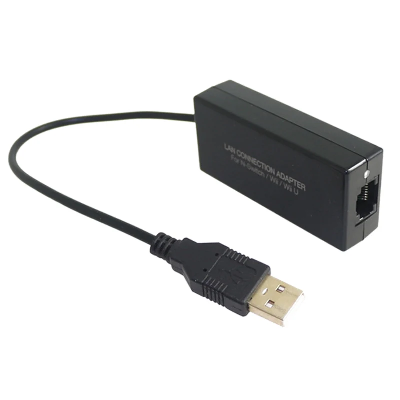 Адаптер для подключения Проводная сетевая карта USB Ethernet 100 Мбит/с(100 м) USB 2,0 для Kind NS для переключателя/для wii/для Wi-Fi IU консоли RJ