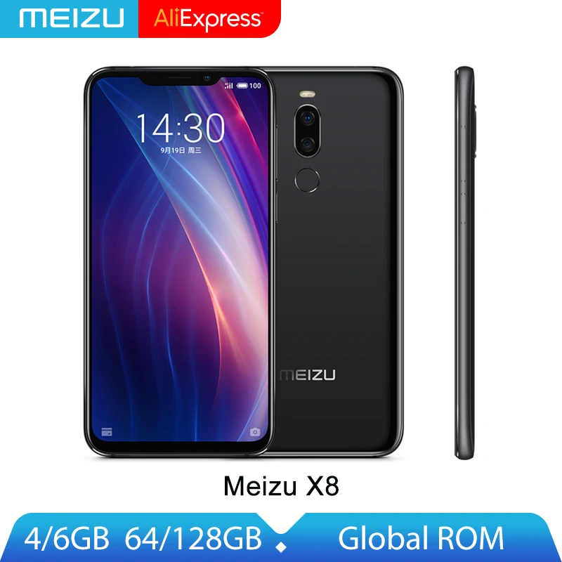 Оригинал Meizu X8 X 8 смартфон 4G/6G 64G/128 г Snapdragon 710 Octa Core 6 2 'ཐMP спереди с